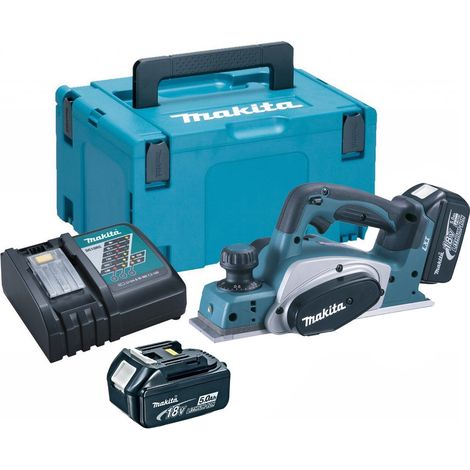 MAKITA DKP180RTJ 18v Planer 82mm blade width
