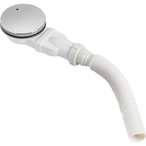 Extraflacher Duschablauf, 90 mm, verchromte ABS-Duschwanne, seitlicher Siphon, Badewannenablauf, Waschbeckenablauf