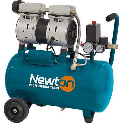 NEWTON Compressore 50 lt orizzontale, silenziato (1/2)