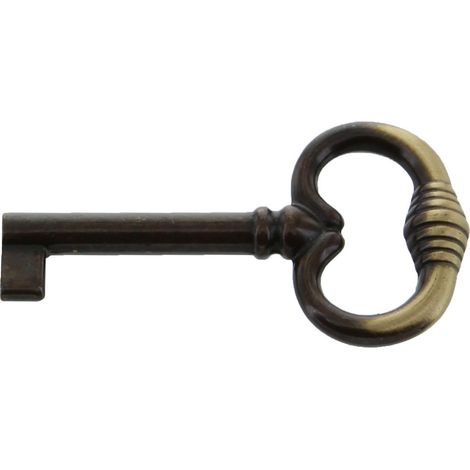25PZ CHIAVE ANTICHIZZATA ART. 33708 DIMENSIONI MM35X62 FINITURA BRONZO SFUMATO (1/2)