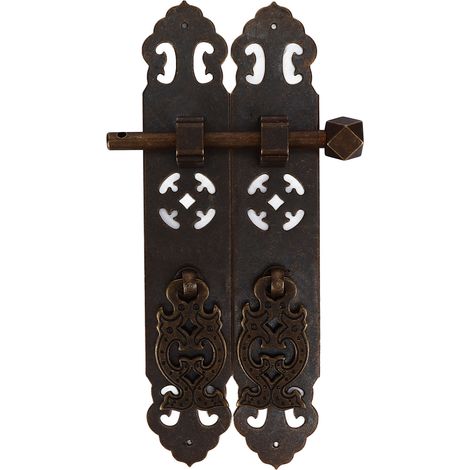 Poignée de tiroir antique en laiton bronze, élégante et rétro, résistante à la rouille pour armoires, commodes et bibliothèques. (1/5)