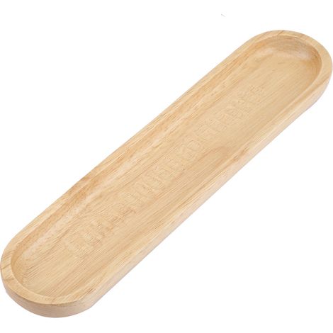 Plateau de Service en Bois pour Sushi, Snacks et Desserts en Forme de Navire, Élégant pour Maison et Restaurant, 27x6x2 cm (1/5)
