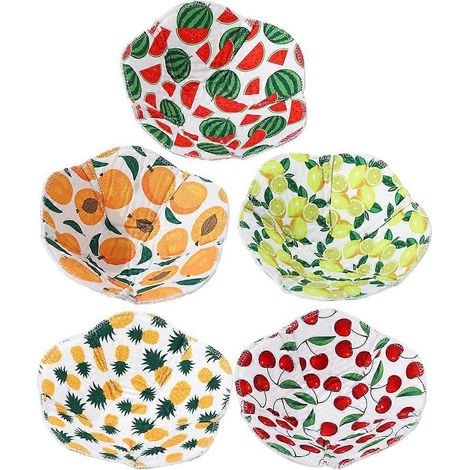 Lot de 5 supports de bols isolés, compatibles micro-ondes et four, accessoires de cuisine (style aléatoire)-20.00X20.00X5.00CM (1/4)