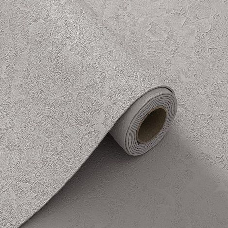 Papier Peint 3D effet Ciment Gris fond adhésif auto collant épaississement 60CM x 2.8M en rouleau Style industriel 1.68m2 (1/3)