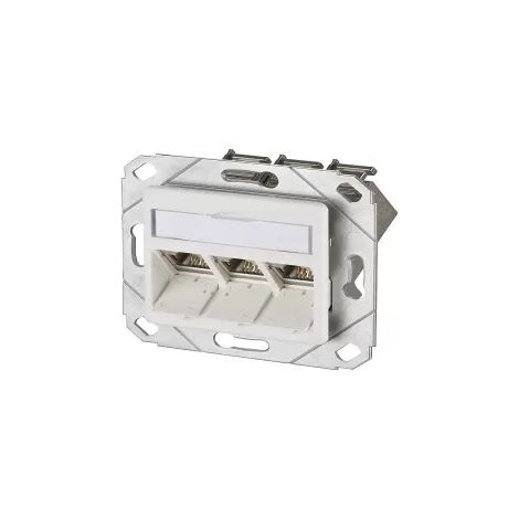 Metz Connect E-DAT modul 3 Port UPk Cat.6A, reinweiß 1309131102-E (1/2)