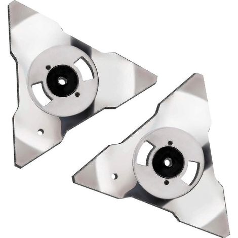 Lot de 2 lames de rechange en acier inoxydable pour tondeuse robot Robomow (modèles RS, TS, MS, RC, TC et MC).