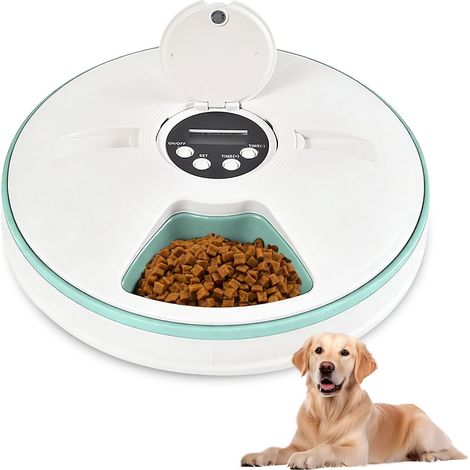Distributeur automatique de nourriture pour chat, distributeur automatique pour chats, nourriture humide, de nourriture humide pour chats avec minuterie, distributeur ts pour 6 repas, distributeur de (1/5)
