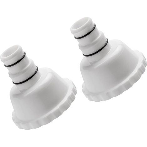 Set mit 2 Ersatz-Skimmer-Vakuumadaptern für 1,5"- und 1,25"-Schlauchanschlüsse, kompatibel mit Summer Waves Aufstellpools. (1/5)