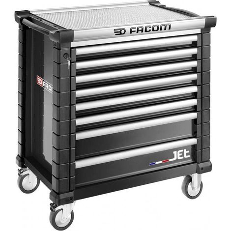 FACOM JETM4 Trolley mit 8 Schubladen, Schwarz – JET.8NM4APF