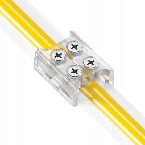Connettore a vite per strisce LED da 8 mm - nastro con viti, biadesivo AKS (1/2)