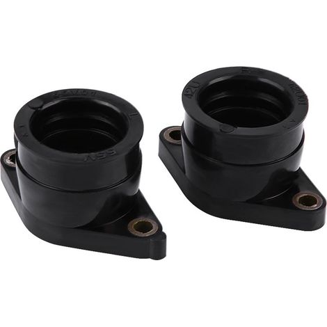 Durite d'admission carburateur 42U-13596-01-00 en plastique noir - 2 pièces pour Yamaha TT350/XT350 (1/5)
