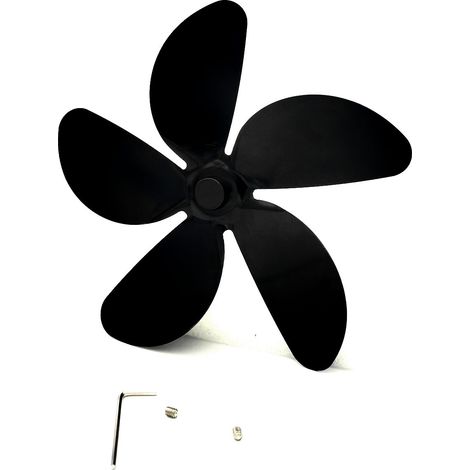 Ventilatore per camino, ventilatori per stufa, ventilatore a calore, pale del ventilatore in alluminio, forniture in lega di alluminio (1/4)