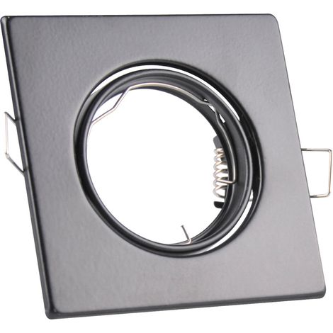 Faretto incasso quadrato nero orientabile MR16 Polux OPIN (1/5)