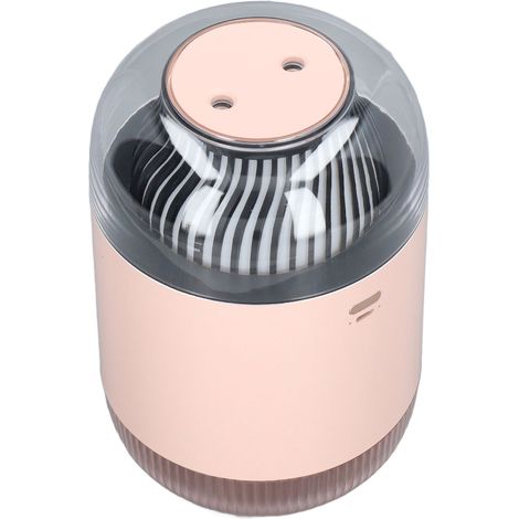 Humidificateur d'air 1000 ml à double pulvérisation avec veilleuse, rechargeable par USB et vaporisateur de brume pour la maison, rose (1/5)