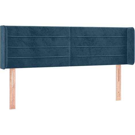 Maison Exclusive - Cabecero de terciopelo azul oscuro 147x16x78/8 (1/5)