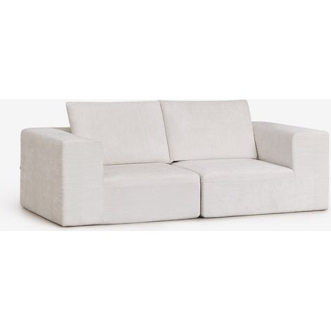 Canapé modulaire 2 pièces en chenille emballé sous vide Norridge SKLUM