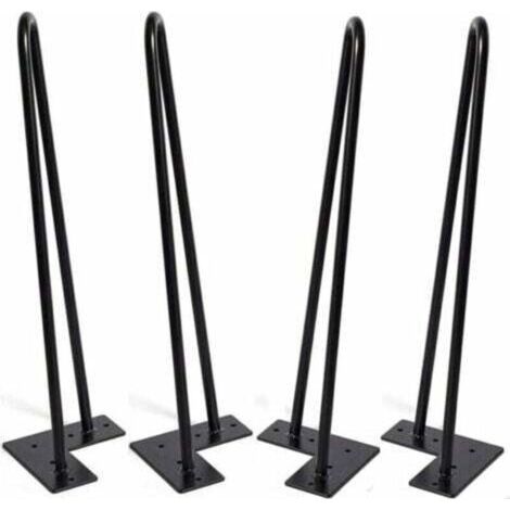 Pieds de table en épingle à cheveux 4pcs, solides 2 fils, longueur 30CM (1/4)
