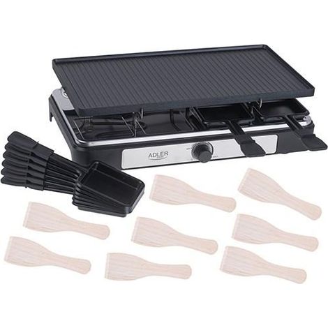 Triton AD 6616 Elektrischer Raclette-Grill Schwarz 1400W