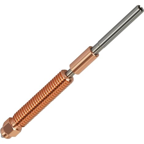 Ugello in metallo per stampante 3D, sostituzione rapida dell'ugello, antiusura, stampa rigida ad alta precisione, accessorio robusto per adulti, professionisti, principianti, 7,6 x 0,6 x 6 cm (0,6 mm)