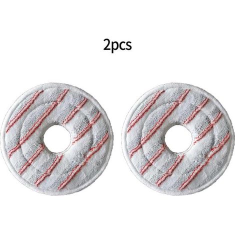 2 Recharge de serpillière compatible avec Vileda Spin & Clean Remplacement des tampons de serpillière - rouge (1/5)