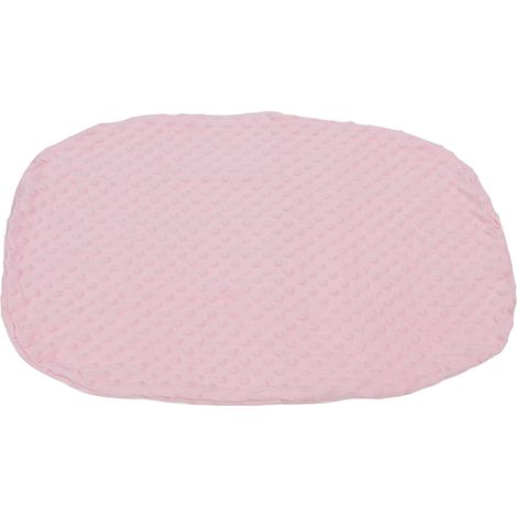 Drap-housse de berceau en velours doux rose pour bébé, idéal pour les garçons et les filles. (1/5)