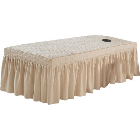 Jupe De Table De Massage Couvre-lit De Beauté Drap De Cantonnière Chameau (1/5)