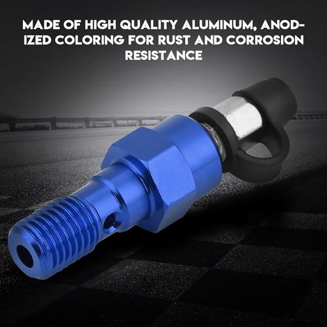 Bouchon anti-poussière pour vis de purge d'étrier de maître-cylindre de frein de moto M10x1,25 mm (bleu) (1/5)