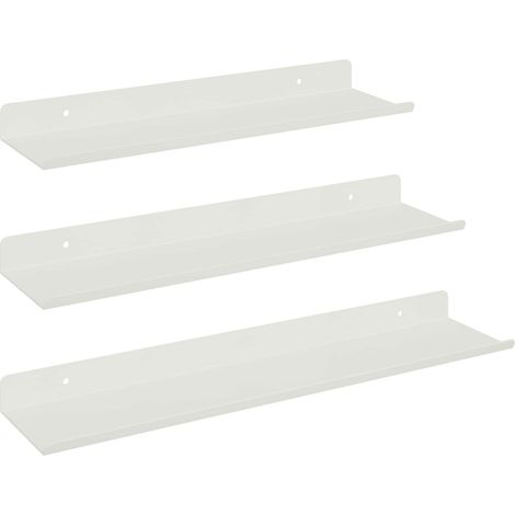 Maison Exclusive - Schwebendes Regal Wandmontiert 3 pcs Weiß 40 x