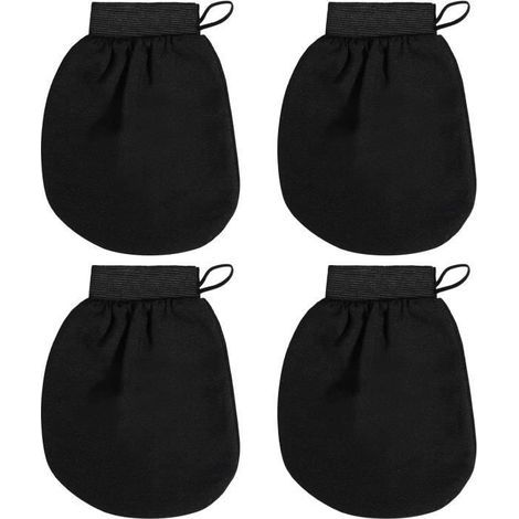 (Noir)Gant Exfoliant Corps - Marque Inconnue - Noir - Fibre de viscose de haute qualité (1/4)
