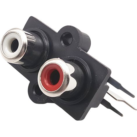 Interface d'entrée audio RCA Lotus Signal, prise vidéo pour haut-parleur, rouge et blanche, 2/4/6 trous, prise audio AV 2 trous rouge et blanche (1/2)