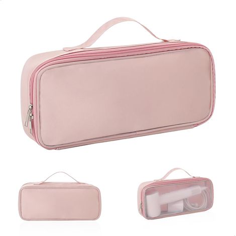 Sac de Rangement pour Sèche-Cheveux, Sac de Voyage Compatible Respirante pour Fer à Friser, Étui de Rangement pour, Rose 32146CM (1/5)