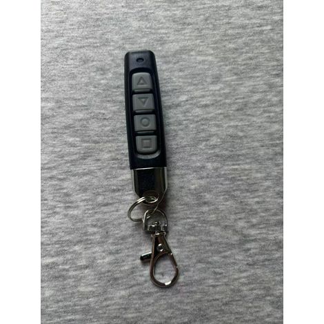 Control remoto para puerta de garaje de 433 MHz, copia de código, llave de control remoto, carcasa negra, botón gris, 330