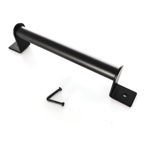 Poignée de Porte Grange Quincaillerie Noire Robuste pour Porte de Grange en Acier au Carbone avec poignée de Porte Robuste pour Porte de Grange coulissante 23cm A (1/5)