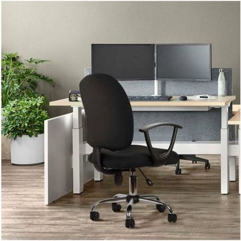 Noir Housse de chaise de bureau Housses de chaise Amovible universel Moderne Simplism Style rotatif Housses de chaise po Étiquette (1/5)
