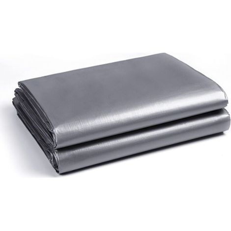 Enowelir Housse Imperméable 160g/m² avec Œillets Aluminium pour Jardin Piscine Voiture Bois Vert Armée Argenté 4x8m (1/4)