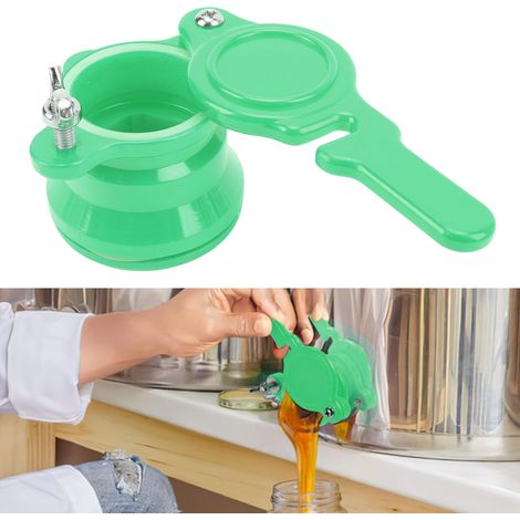 Robinet pour Extracteur de Miel - Robinet à Honey Gate pour Matériel d'Apiculture - 2 Pièces en Plastique Certifié Grade Alimentaire, Vert, Anti-Fuite, Facile à Installer (1/5)