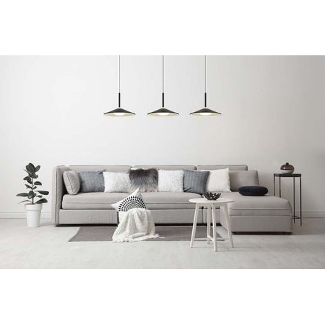 Pendellampe Hängelampe Esstischlampe schwarz 3 flammig Kücheleuchte LED H 180cm
