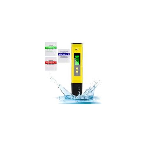 Medidor de pH digital, medidor de pH de alta precisión con una exactitud de lectura de 0,01 y 2 %, medidor de pH y temperatura del agua, medidor de pH para agua potable doméstica, piscinas, hidroponía (1/4)