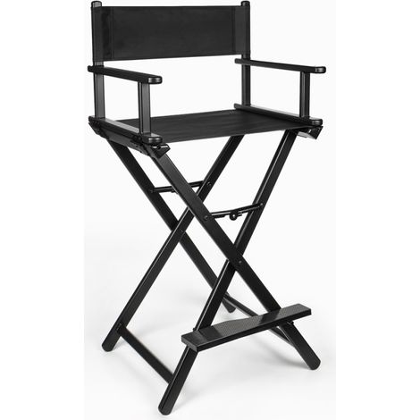 Sedia trucco sgabello make up professionale regista pieghevole nero Steven (1/5)