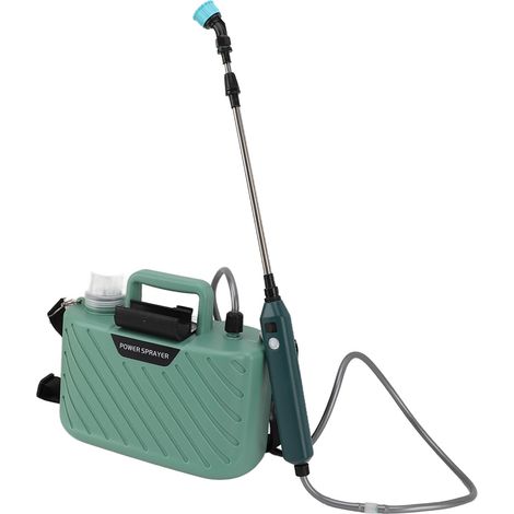 Pulvérisateur électrique à piles pour plantes, 5 l, avec 3 buses, lance extensible, bandoulière réglable, pulvérisateur de jardin pour pelouses vertes (1/5)