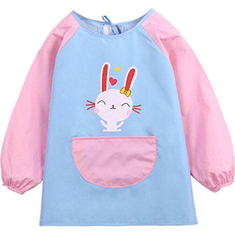 Blouse Peinture Enfant 9-13Ans Tablier Blouse de Peinture Enfant Imperméable Tablier Peinture Fille Manches Longues avec Grand Poches pour Peinture Faire Cuire un Gâteau Cuisiner Rose Bleu,T-Audace (1/5)