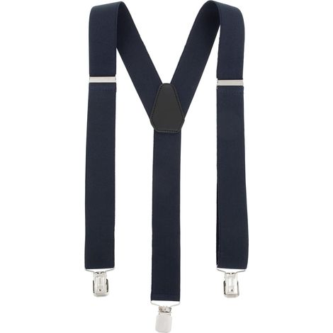 Tirantes resistentes de 3,5 cm Topgal Y lisos azul marino (1/5)