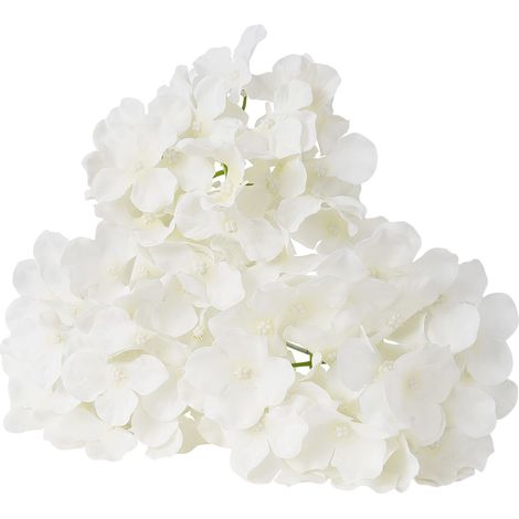 Fleurs Artificielles Blanches, 105 Pièces Hortensias en Soie, Fausses Fleurs pour Mariage, Bouquets DIY, Centres de Table, Décoration de Fête (1/5)