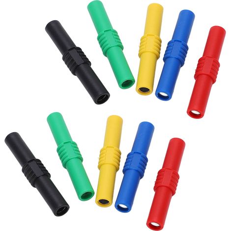 Connecteur Banane Femelle Double Isolé 4mm, 5 Couleurs, pour Onduleurs et Matériel Industriel (1/5)