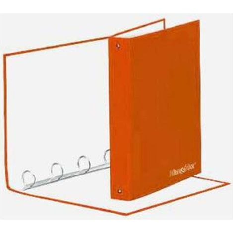 Cartella 4 Anelli H&H 26X34Cm Arancio X1