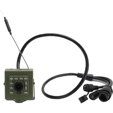 Indoor security camera with 10 LEDs, wide-angle infrared spotlight, night vision, and wireless WiFi (1/5)