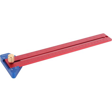 270 mm Winkelmesser aus Aluminiumlegierung zum Anzeichnen von Holz, Markierungswerkzeug, Winkelmessgerät (1/5)