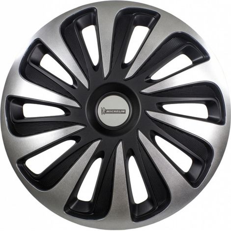 MICHELIN 9123 copricerchio 40,6 cm (16") Acrilonitrile butadiene stirene (ABS) Nero, Argento 4 pezzo(i) (1/5)