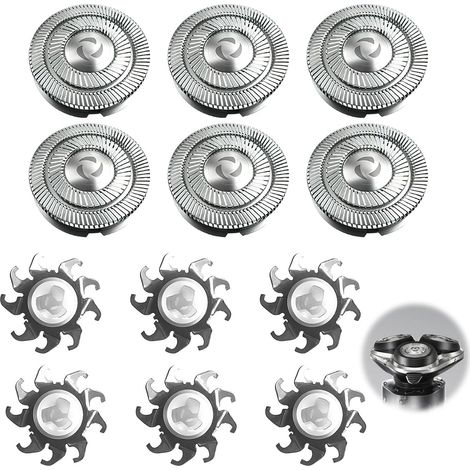 6 pcs FR8 Têtes de rasoir de rechange, Compatibles avec les séries 1000, 2000, 3000, 5000, AT, PT, HQ, FS Rasage doux et précis, Lames de rechange pour rasoir, Gardez votre visage propre (1/5)