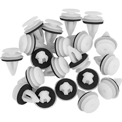 100 rivetti in plastica per carrozzeria, kit di clip di rinforzo per pannelli delle portiere e carrozzeria, ricambi per riparazione carrozzeria (1/4)